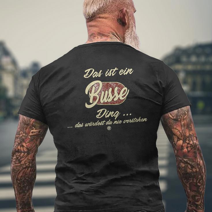 Damen Das Ist Ein Busse Ding Lustiges Familie Busse Mit-Ausschnitt T-Shirt mit Rückendruck Geschenke für alte Männer