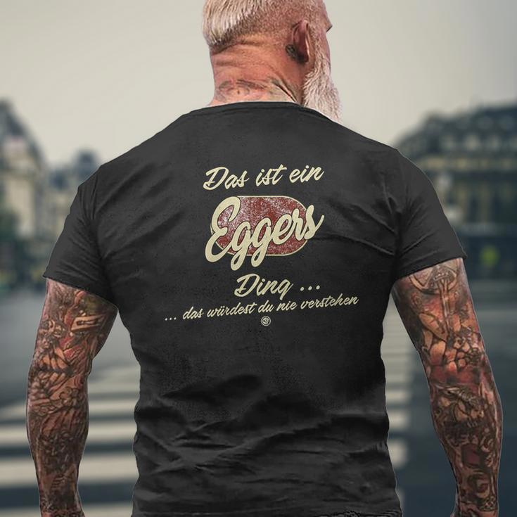 Damen Das Ist Ein Eggers Ding Lustiges Familie Eggers Mit-Ausschnitt T-Shirt mit Rückendruck Geschenke für alte Männer