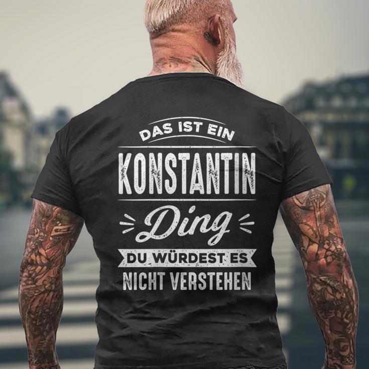 Damen Das Ist Ein Konstantin Ding Du Würdest Es Nichterstehen Mit-Ausschnitt T-Shirt mit Rückendruck Geschenke für alte Männer