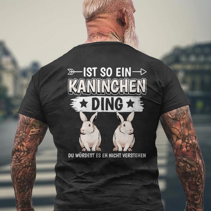 Damen Ist So Ein Kaninchen Ding Kaninchen Mit-Ausschnitt T-Shirt mit Rückendruck Geschenke für alte Männer