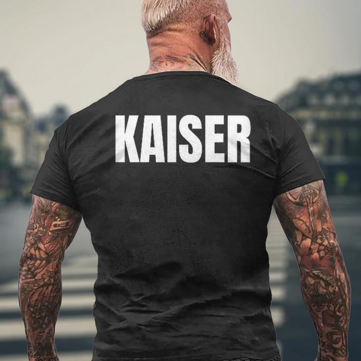 Damen Kaiser Nachname Familie Team Ehe Familienfeier Mit-Ausschnitt T-Shirt mit Rückendruck Geschenke für alte Männer