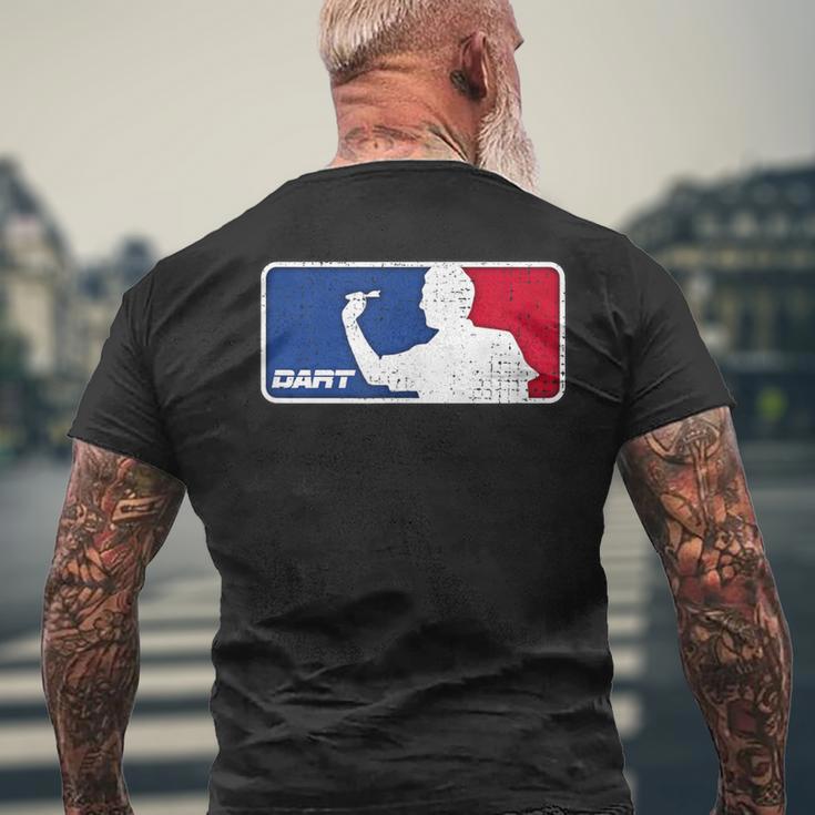 Dartintage Dart Player Darts Retro Dart T-Shirt mit Rückendruck Geschenke für alte Männer