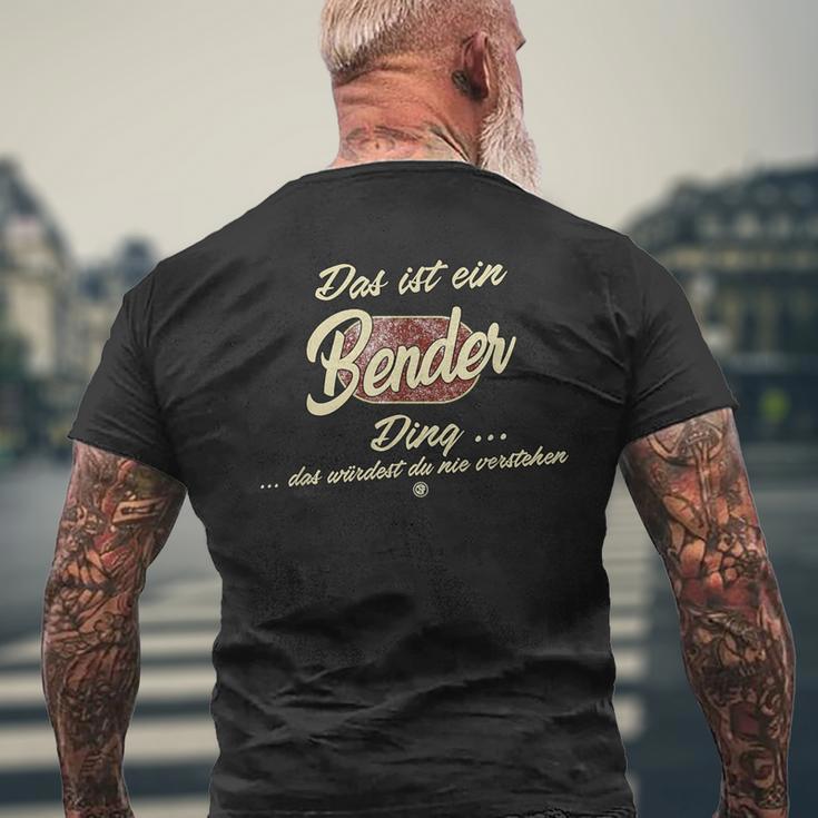 Das Ist Ein Bender Ding Family Bender S T-Shirt mit Rückendruck Geschenke für alte Männer