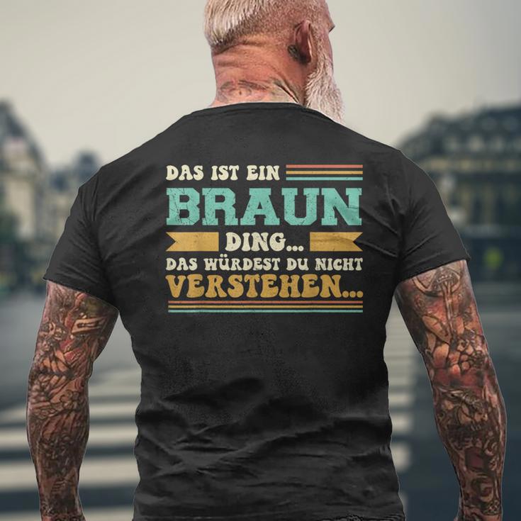 Das Ist Ein Braun Ding T-Shirt mit Rückendruck Geschenke für alte Männer