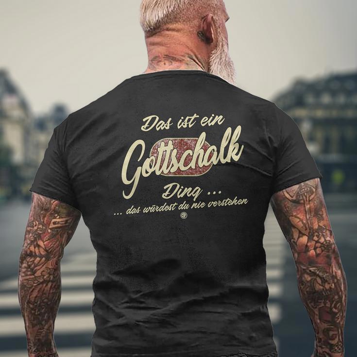 Das Ist Ein Gottschalk Ding T-Shirt mit Rückendruck Geschenke für alte Männer