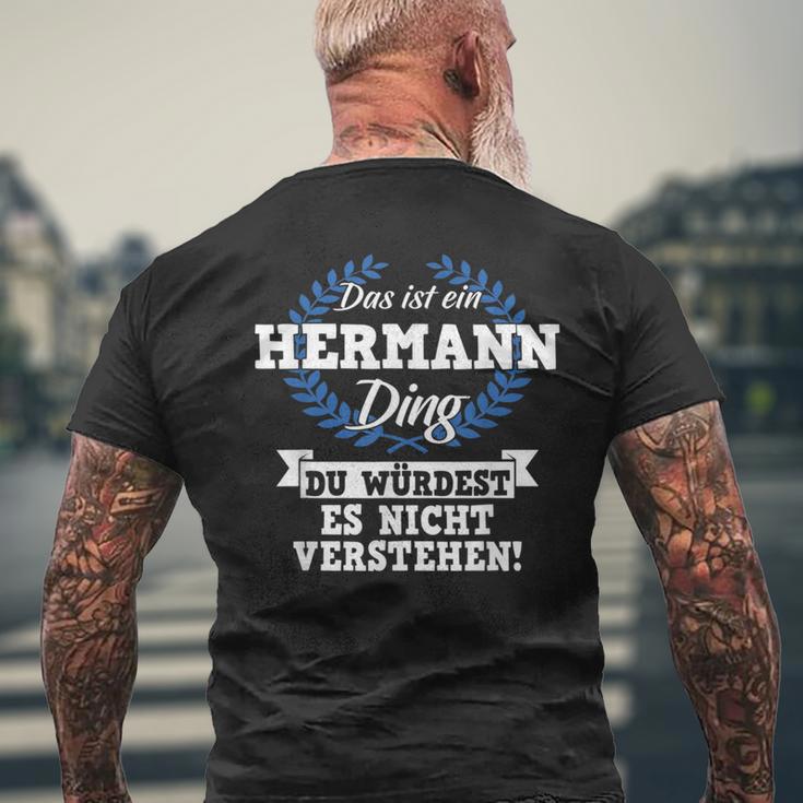 Das Ist Ein Hermann Ding Du Würdest Es Nicht Understand T-Shirt mit Rückendruck Geschenke für alte Männer