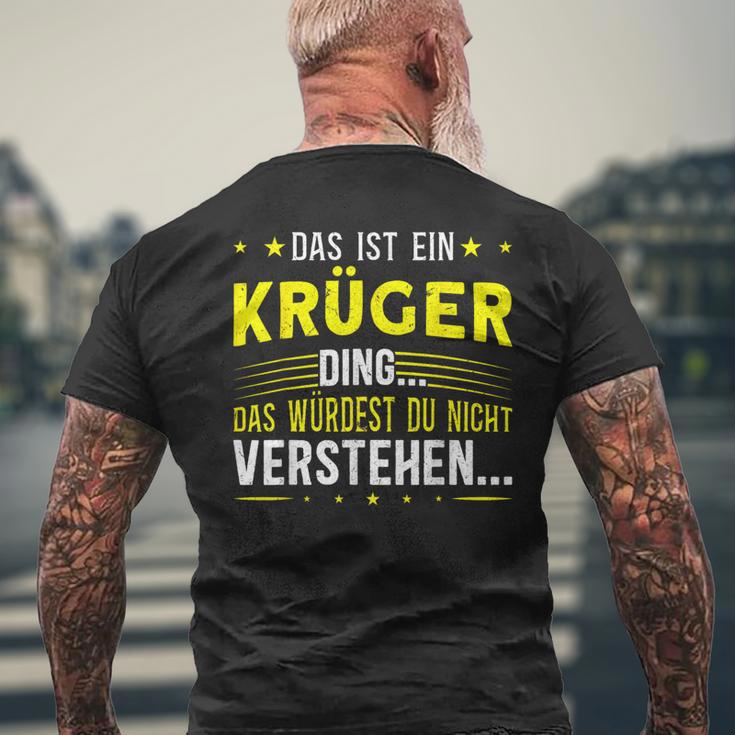 Das Ist Ein Krüger Ding S T-Shirt mit Rückendruck Geschenke für alte Männer