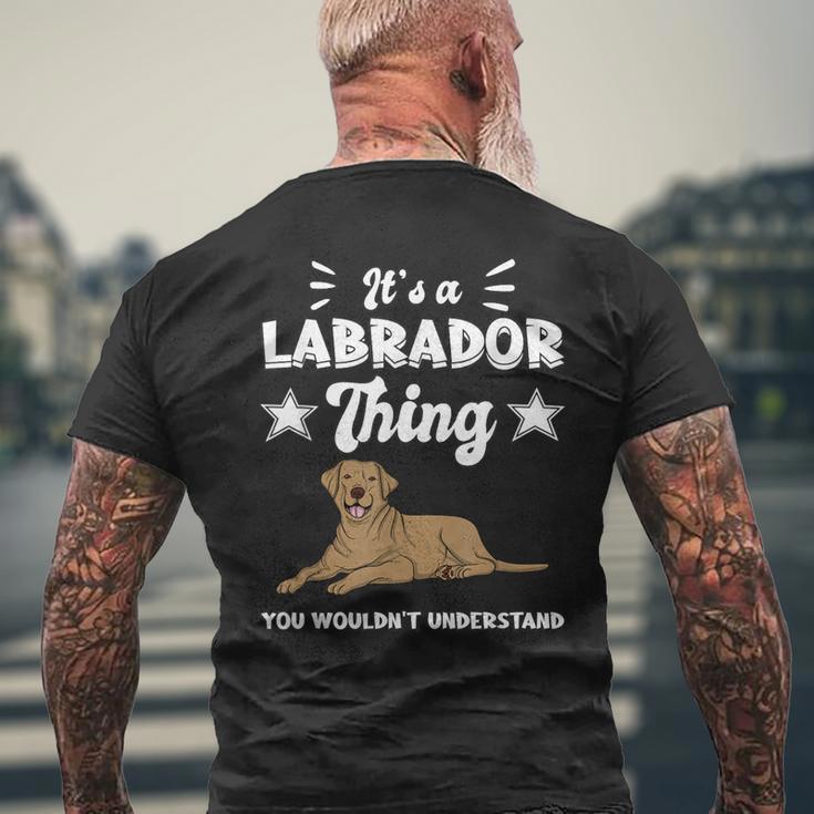 'Das Ist Ein Labrador Ding Labby Brown Labrador T-Shirt mit Rückendruck Geschenke für alte Männer