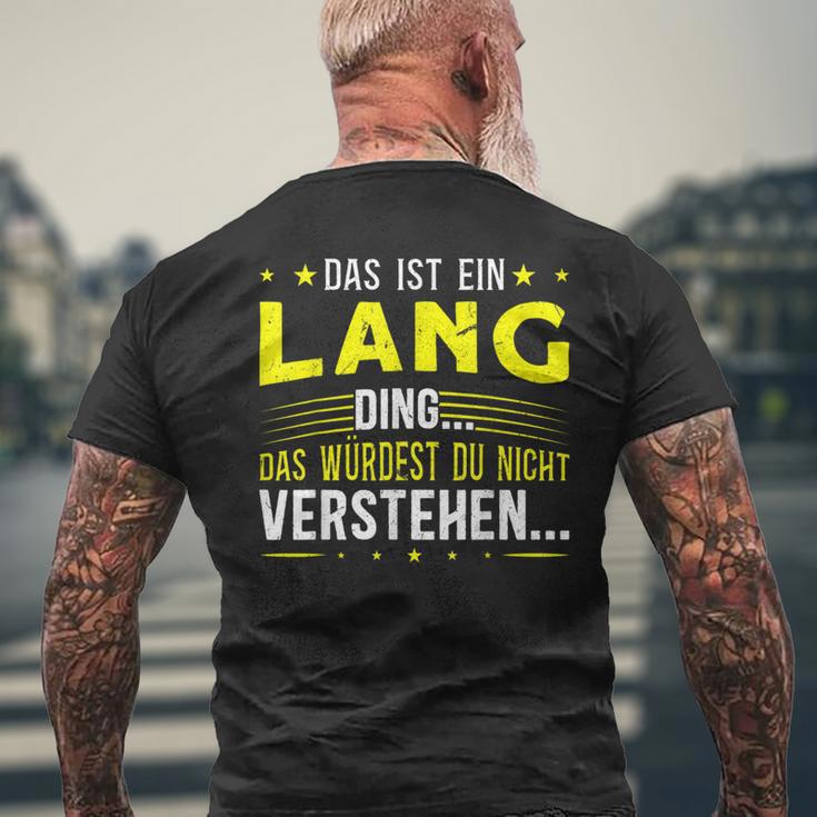 Das Ist Ein Lang Ding Saying For Familie Long T-Shirt mit Rückendruck Geschenke für alte Männer