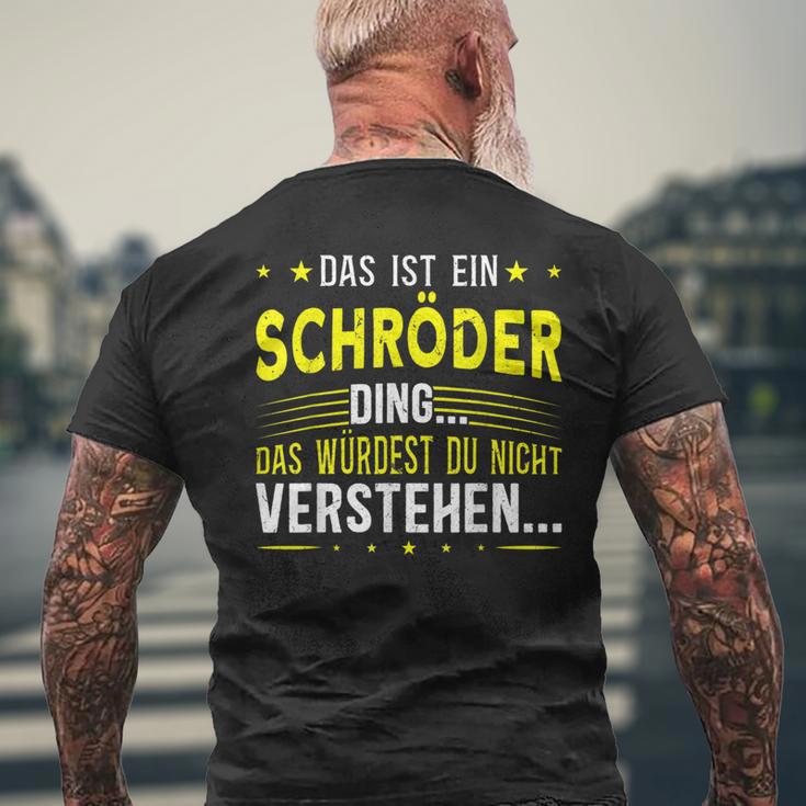 Das Ist Ein Schröder Ding Das Ist Ein Schröder Ding S T-Shirt mit Rückendruck Geschenke für alte Männer