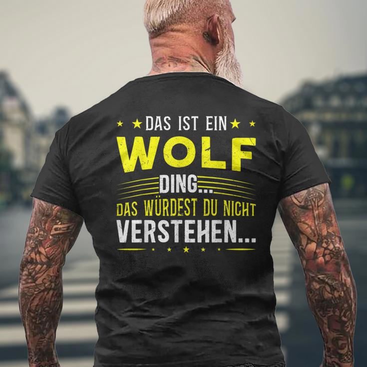 Das Ist Ein Wolf Ding Das Ist Ein Wolf Ding S T-Shirt mit Rückendruck Geschenke für alte Männer