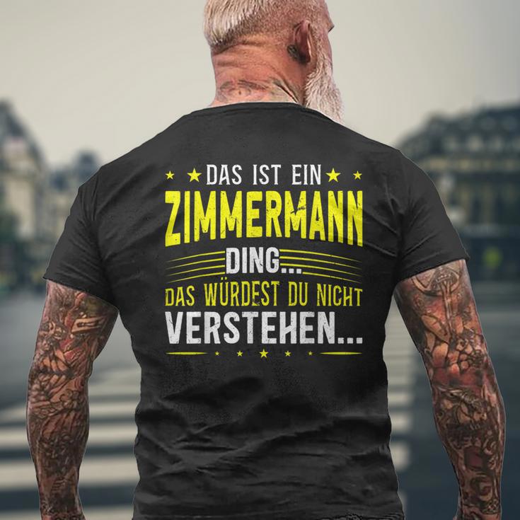 Das Ist Ein Zimmermann Ding T-Shirt mit Rückendruck Geschenke für alte Männer