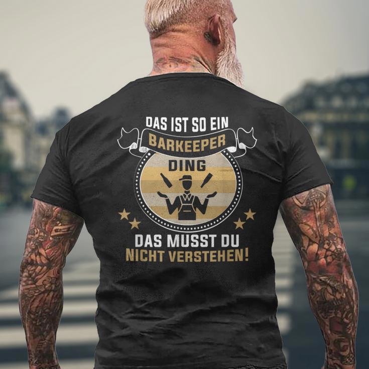 Das Ist So Ein Bartender Ding Barmann Bartender S T-Shirt mit Rückendruck Geschenke für alte Männer