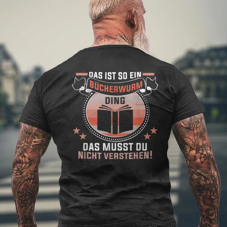 Das Ist So Ein Bücherwurm Ding Lesen Bookworm Readerrat T-Shirt mit Rückendruck Geschenke für alte Männer