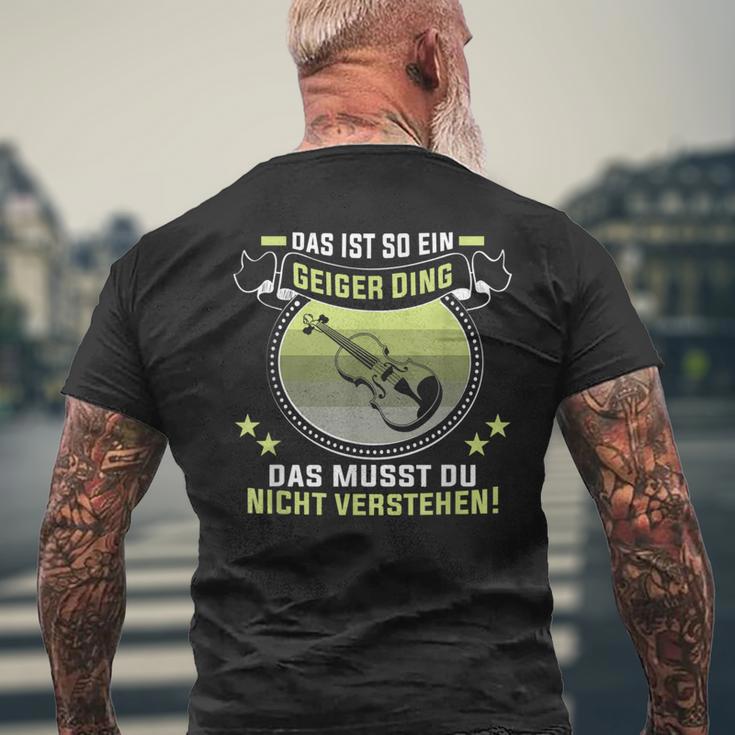 Das Ist So Ein Geiger Dingiolinist Geigenspieler T-Shirt mit Rückendruck Geschenke für alte Männer