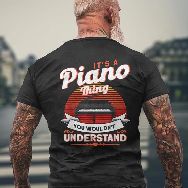 Das Ist So Ein Klavier Ding Pianist T-Shirt mit Rückendruck Geschenke für alte Männer