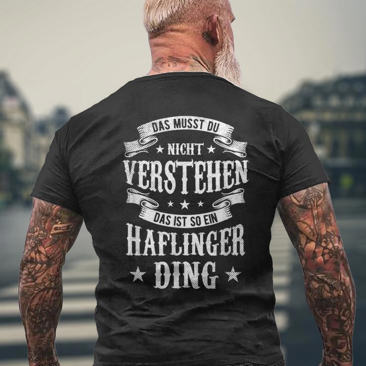 Das Musst Du Nichtertsehen Das Ist So Ein Haflinger Ding T-Shirt mit Rückendruck Geschenke für alte Männer