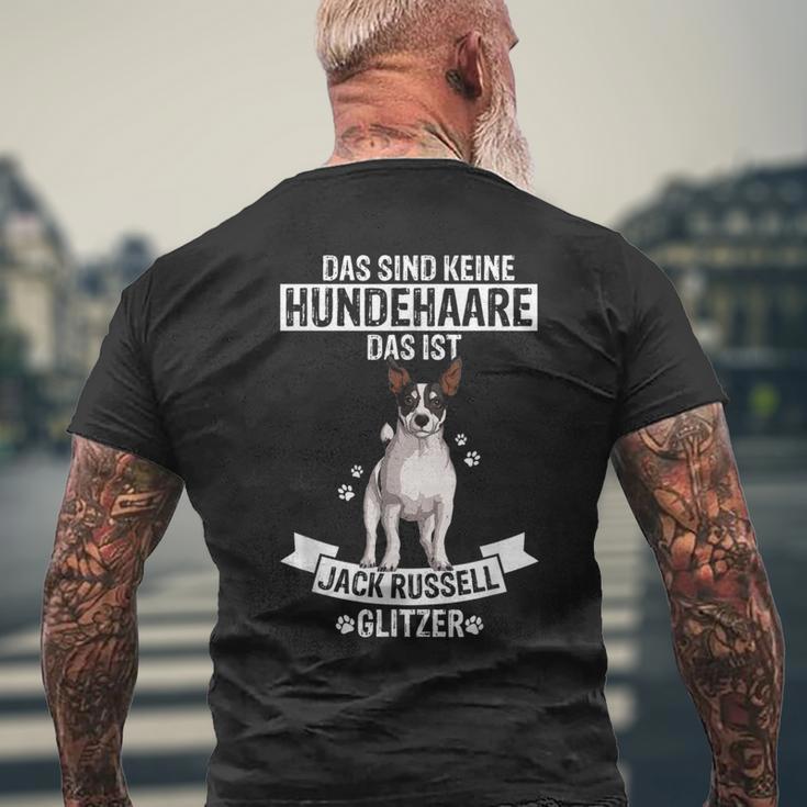 Das Sind Keine Hundehaare Das Ist Jack Russel Glitter Dog T-Shirt mit Rückendruck Geschenke für alte Männer