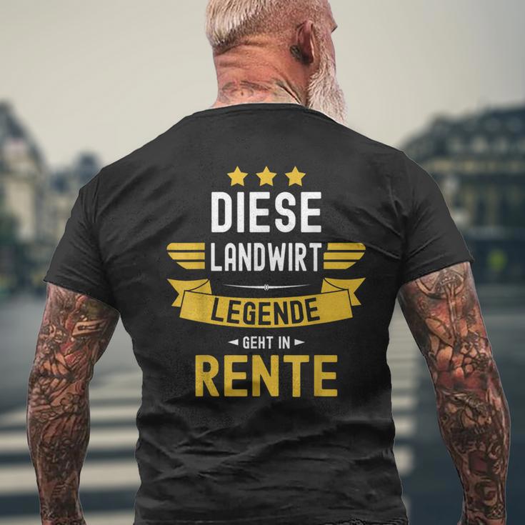 Die Legende Geht In Rente Geht In T-Shirt mit Rückendruck Geschenke für alte Männer