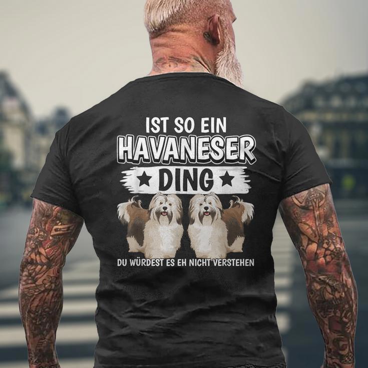 Dog Holder Sachen Ist So Ein Havanese Ding Havanese T-Shirt mit Rückendruck Geschenke für alte Männer