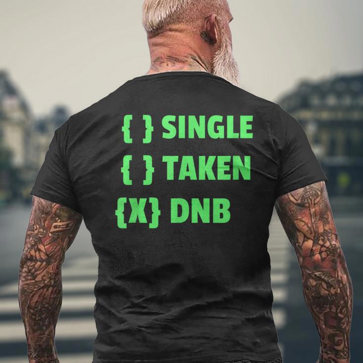 Drum And Bass Single Taken Dnb Drum & Bass T-Shirt mit Rückendruck Geschenke für alte Männer