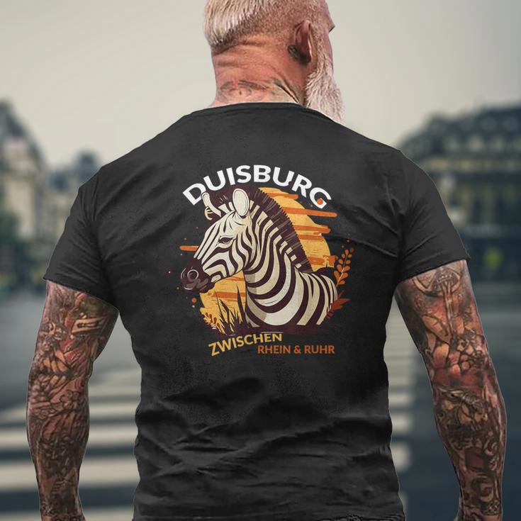 Duisburg Stolz Zebra Töfte Rhein Ruhr For Duisburg T-Shirt mit Rückendruck Geschenke für alte Männer