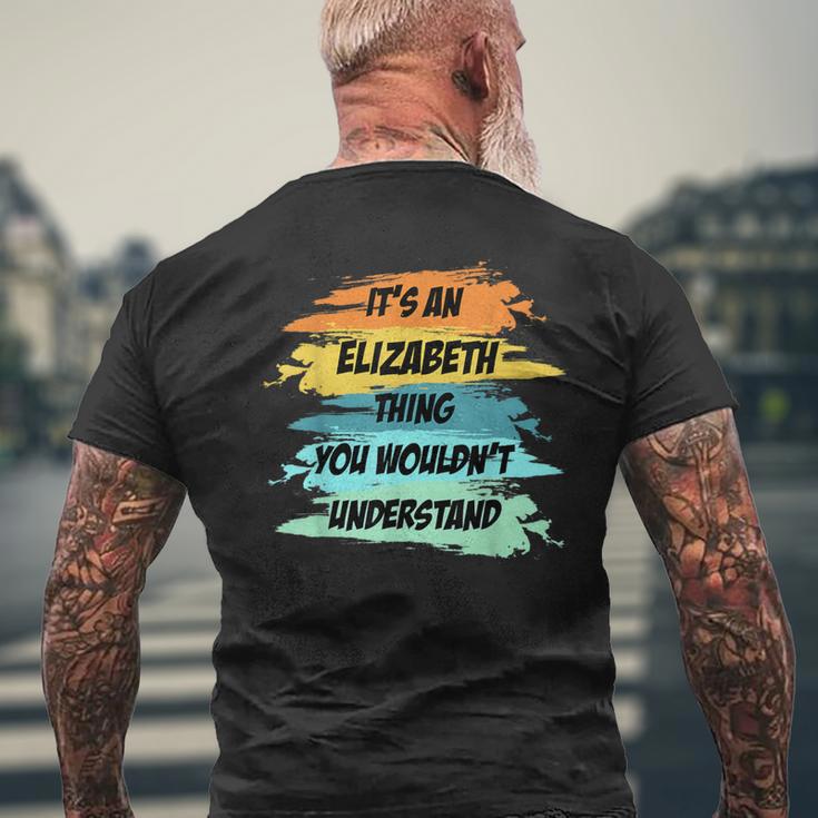 Es Ist Ein Elizabeth-Ding Lustiger Neuheit T-Shirt mit Rückendruck Geschenke für alte Männer