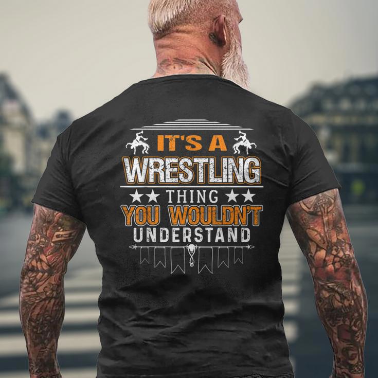 Es Ist Ein Wrestling-Ding Wrestler Fan Meme T-Shirt mit Rückendruck Geschenke für alte Männer