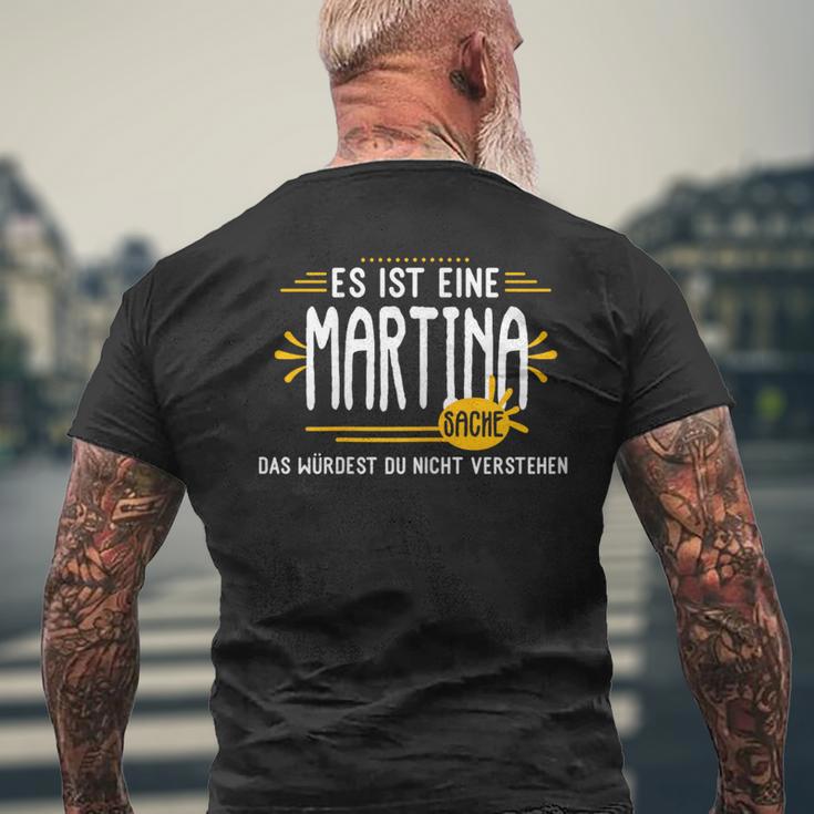 Es Ist Eine Martina Sachen Personalised T-Shirt mit Rückendruck Geschenke für alte Männer