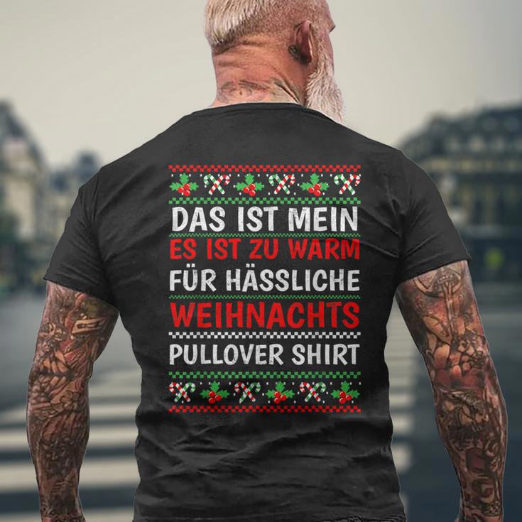 Es Ist Zu Warm Für Hässliche Weihnachtss T-Shirt mit Rückendruck Geschenke für alte Männer