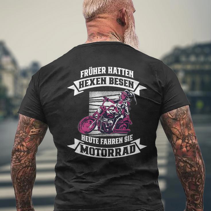 Früher Hatten Witches Brooms T-Shirt mit Rückendruck Geschenke für alte Männer