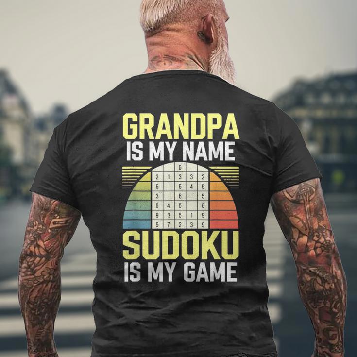 Grandpa Sudoku T-Shirt mit Rückendruck Geschenke für alte Männer