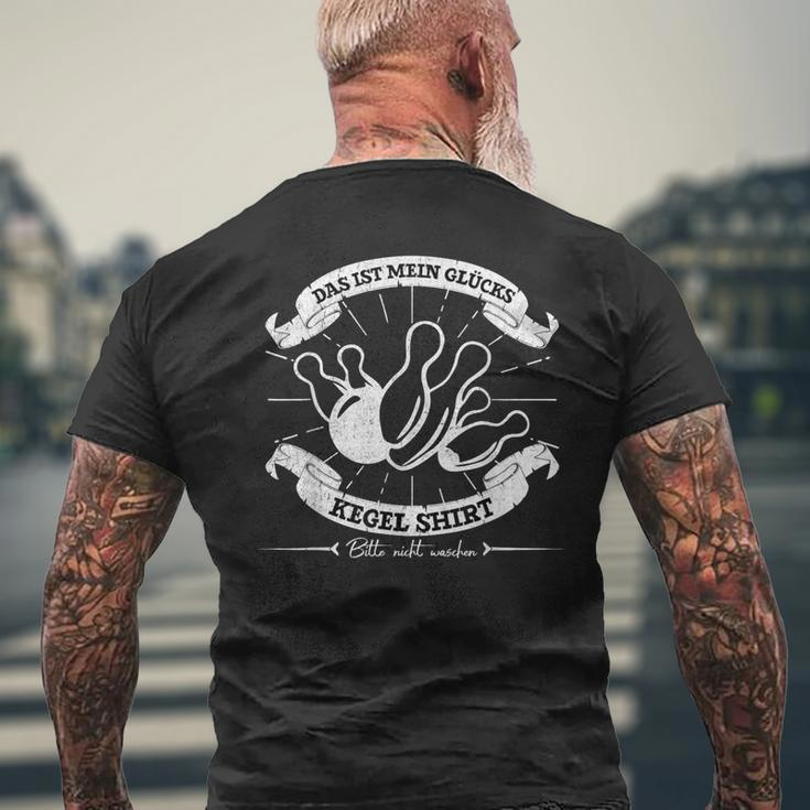 Kegel Slogan For Kegler Das Ist Mein Glücks Kegel T-Shirt mit Rückendruck Geschenke für alte Männer