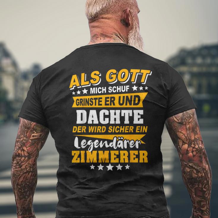 Quote Zimmererer T-Shirt mit Rückendruck Geschenke für alte Männer