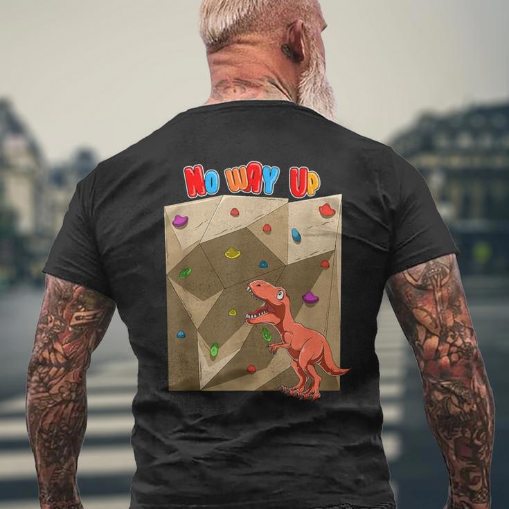 T-Rex Boulder Climbing T-Shirt mit Rückendruck Geschenke für alte Männer