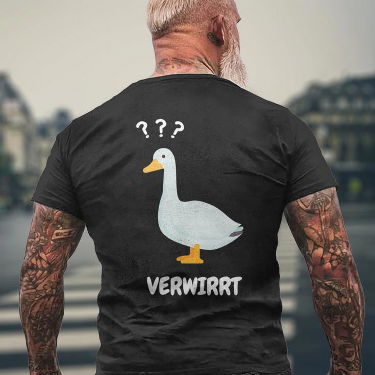 Ganserwirrt Lustiges Gänse Goose Meme Wortspiel T-Shirt mit Rückendruck Geschenke für alte Männer