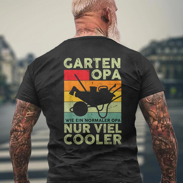 Garden Grandpa Gardener Saying Outfit For Grandad T-Shirt mit Rückendruck Geschenke für alte Männer