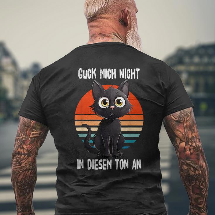 Guck Mich Nicht In Diesem Ton An Bombay Cat T-Shirt mit Rückendruck Geschenke für alte Männer