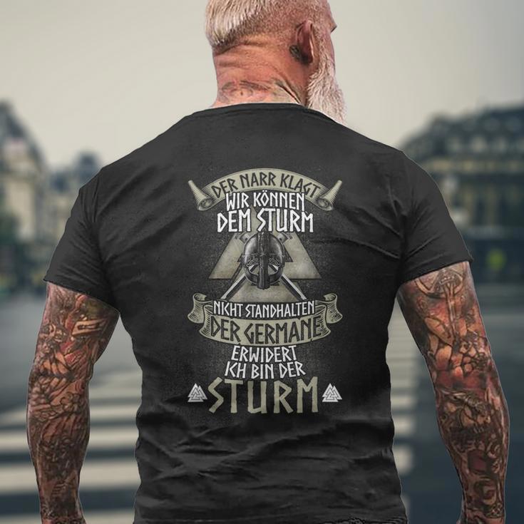 Ich Bin Der Sturmiking T-Shirt mit Rückendruck Geschenke für alte Männer