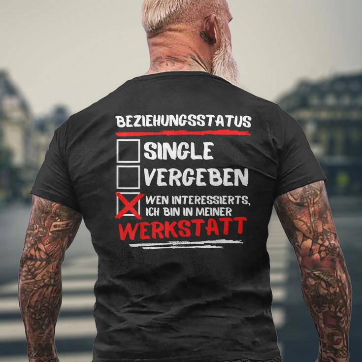 Ich Bin In Meiner Werkstatus T-Shirt mit Rückendruck Geschenke für alte Männer