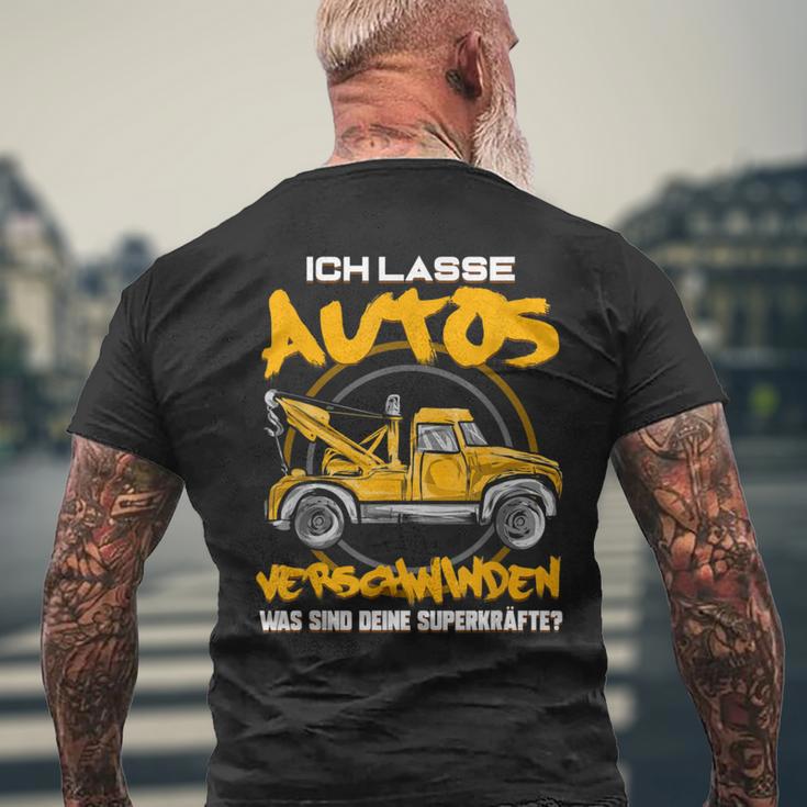 Ich Lasse Autoserschwinden Tow Service T-Shirt mit Rückendruck Geschenke für alte Männer