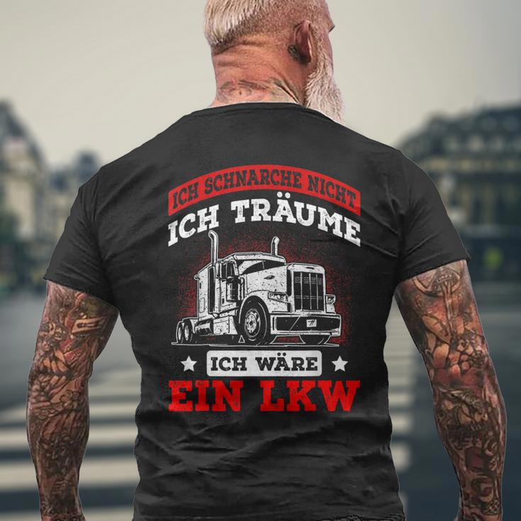 Ich Schnarche Nicht Ich Träume Ich Wäre Ein Lkw T-Shirt mit Rückendruck Geschenke für alte Männer