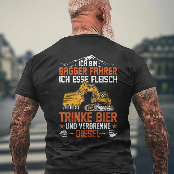 Ich Trinke Bier Underbrenne Diesel T-Shirt mit Rückendruck Geschenke für alte Männer