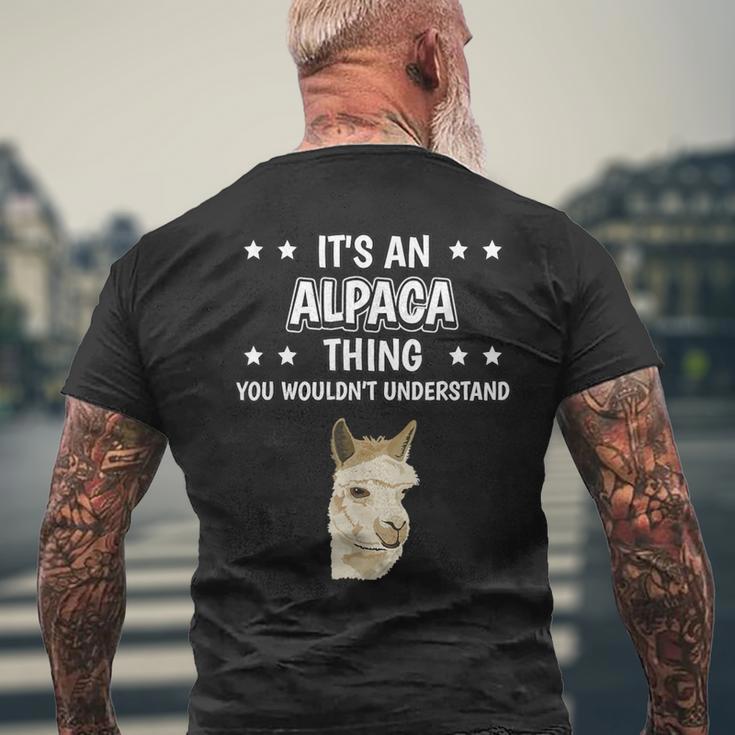 Ist So Ein Alpaka Ding Lustiger Spruch Alpakas T-Shirt mit Rückendruck Geschenke für alte Männer