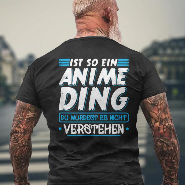 Ist So Ein Anime Ding Anime T-Shirt mit Rückendruck Geschenke für alte Männer