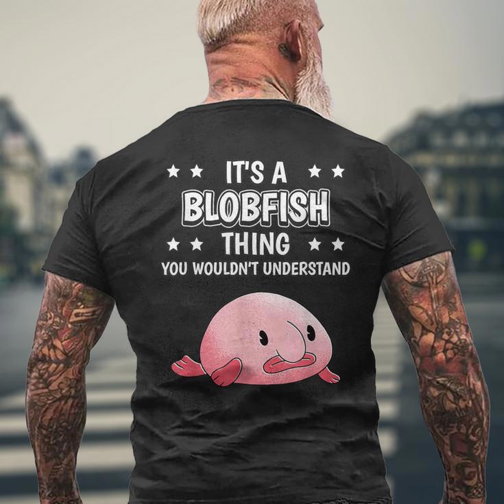 Ist So Ein Blobfisch Ding Lustiger Spruch Blobfische T-Shirt mit Rückendruck Geschenke für alte Männer