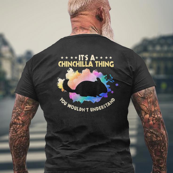 Ist So Ein Chinchilla Ding Sachen Chinchilla T-Shirt mit Rückendruck Geschenke für alte Männer