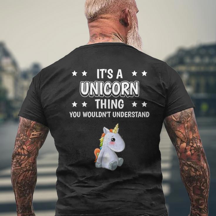 Ist So Ein Einhorn Ding Lustiger Spruch Einhörner T-Shirt mit Rückendruck Geschenke für alte Männer