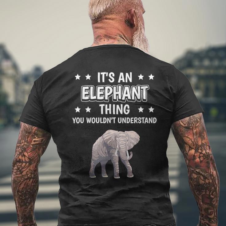 Ist So Ein Elefant Ding Lustiger Spruch Elefanten T-Shirt mit Rückendruck Geschenke für alte Männer