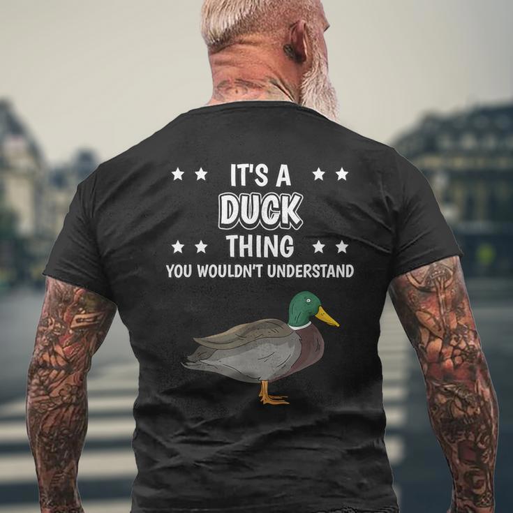 Ist So Ein Ente Ding Lustiger Spruch Enten T-Shirt mit Rückendruck Geschenke für alte Männer